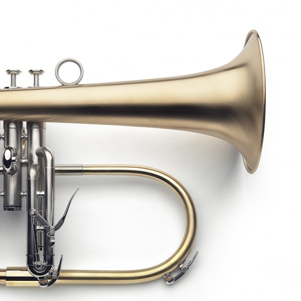 raw brass bell, palladium-plated corpus