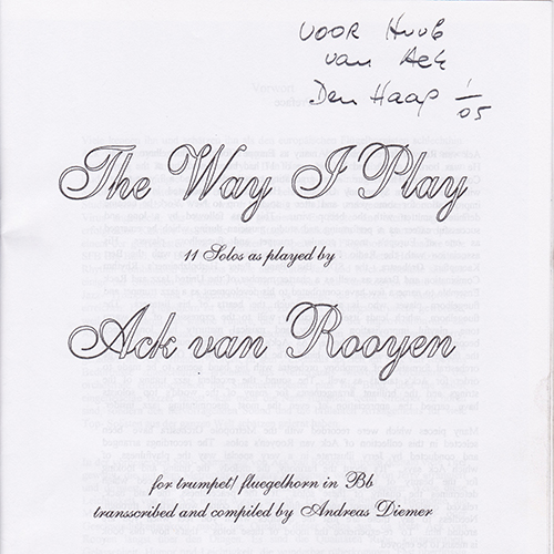 Ack van Rooyen | The Way I Play