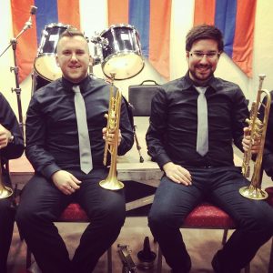 100% Van Laar Trumpet Section: Michel Goffard, Michel Schoonbroodt, Antoine Colin en Eric Colin