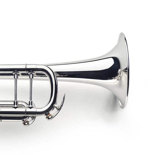 glossy, silver-plated